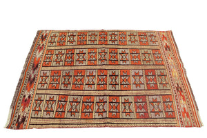3'7"x5'1" Fethiye Kilim Rug (KW040730)