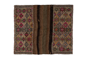 3'8"x4'3" Bayburt Kilim Rug (KW220630)