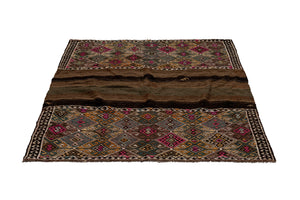 3'8"x4'3" Bayburt Kilim Rug (KW220630)