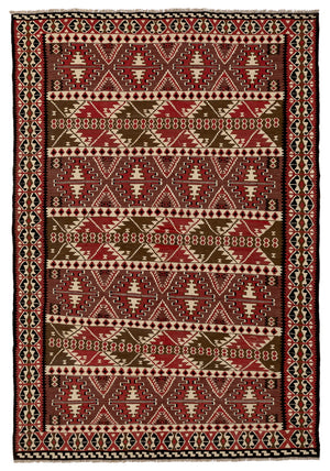 4'2"x6'3" Van Kilim Rug (KW221202)