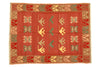 4'2"x5'8" Turkish Kilim Rug (KW090670)
