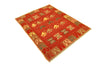 4'2"x5'8" Turkish Kilim Rug (KW090670)