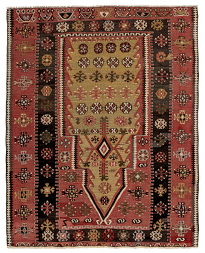 4'3"x5'3" Corum Kilim Rug (KW200346)