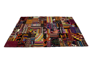 4.5x6.2 ft. Patchwork Kilim Rug (KW190145)