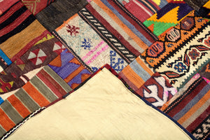 4.5x6.2 ft. Patchwork Kilim Rug (KW190145)