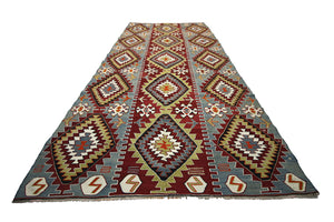 4'7"x9'6" Oushak Kilim Rug (KW170144)