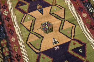 4'8"x6'7" Obruk Kilim Rug (KW150175)