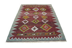 4'9"x6'9" Balikesir Kilim Rug (KW220180)