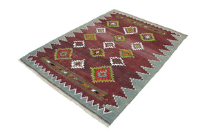 4'9"x6'9" Balikesir Kilim Rug (KW220180)