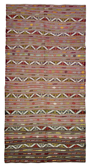 4'9"x9'5" Antalya Kilim Rug (KW170222)