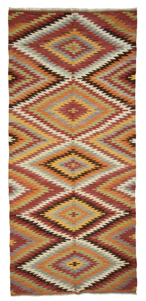 4'9"x10'9" Afyonkarahisar Kilim Rug (KW160478)