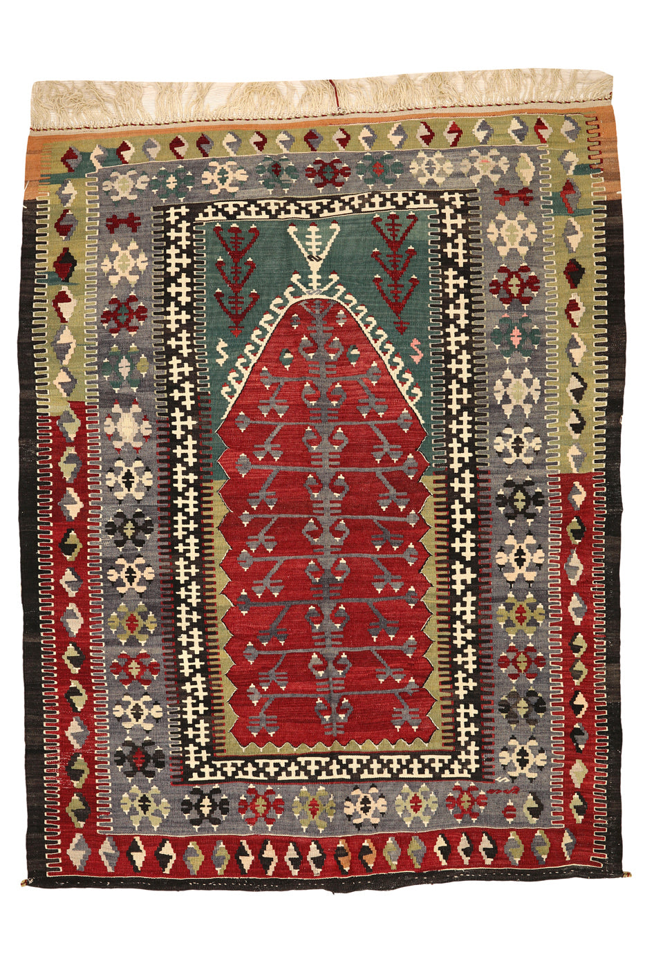 5'4"x6'9" Obruk Kilim Rug (KW150401)