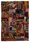 5.5x7.6 ft. Patchwork Kilim Rug (KW190144)