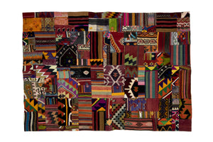 5.5x7.6 ft. Patchwork Kilim Rug (KW190144)