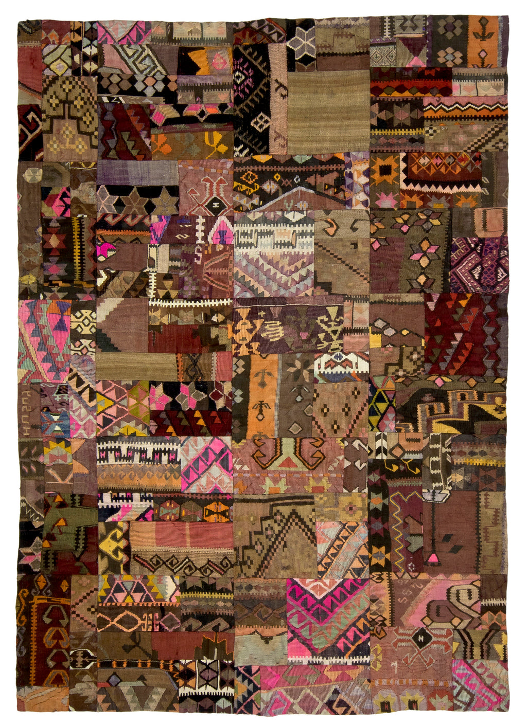 5.7x7.9 ft. Patchwork Kilim Rug (KW190016)