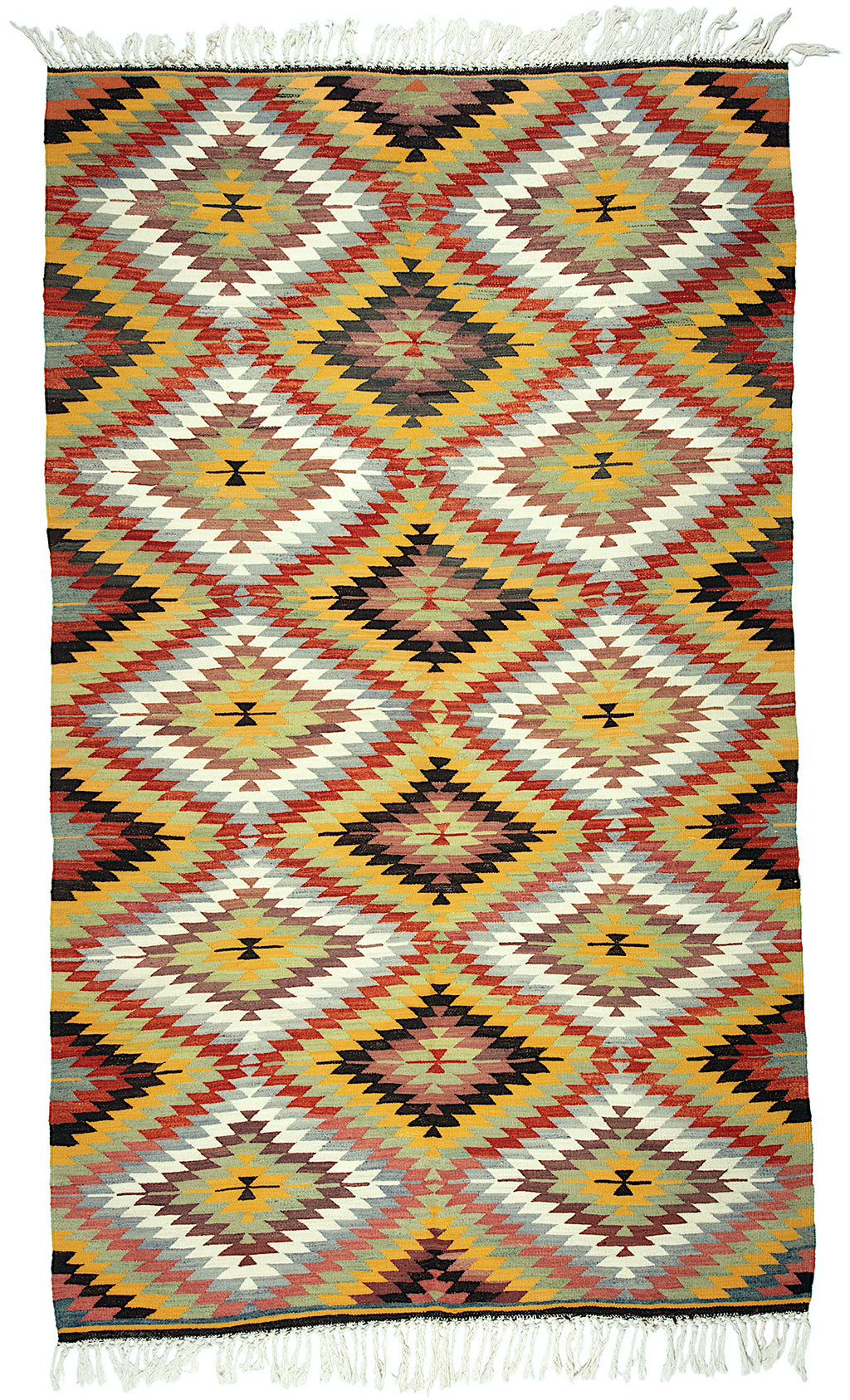 6'3"x9'10" Afyon Kilim Rug (KW180276)