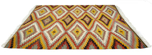 6'3"x9'10" Afyon Kilim Rug (KW180276)