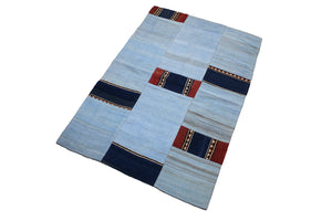 Patchwork Kilim Rug, 2.10x4.4 ft, (KW120553)