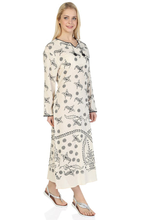 Lithographic Dress (Rosary Pattern)