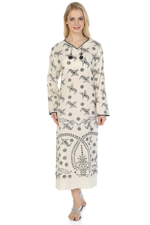Lithographic Dress (Rosary Pattern)