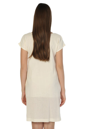 Cotton Gauze Dress - Short Sleeve (Melike)