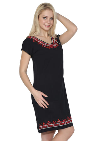 Cotton Gauze Dress - Short Sleeve (Melike)