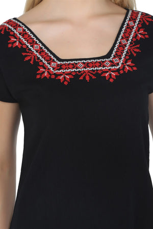 Cotton Gauze Dress - Short Sleeve (Melike)