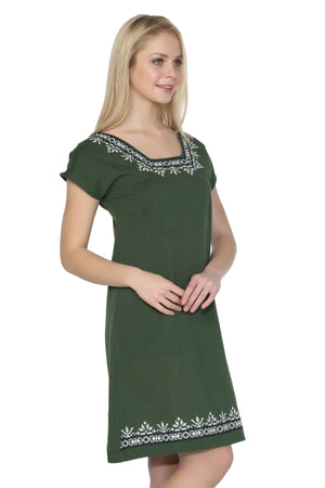 Cotton Gauze Dress - Short Sleeve (Melike)
