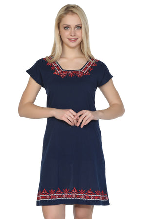 Cotton Gauze Dress - Short Sleeve (Melike)