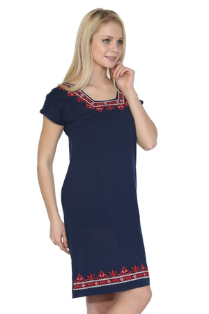 Cotton Gauze Dress - Short Sleeve (Melike)