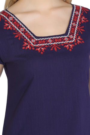 Cotton Gauze Dress - Short Sleeve (Melike)