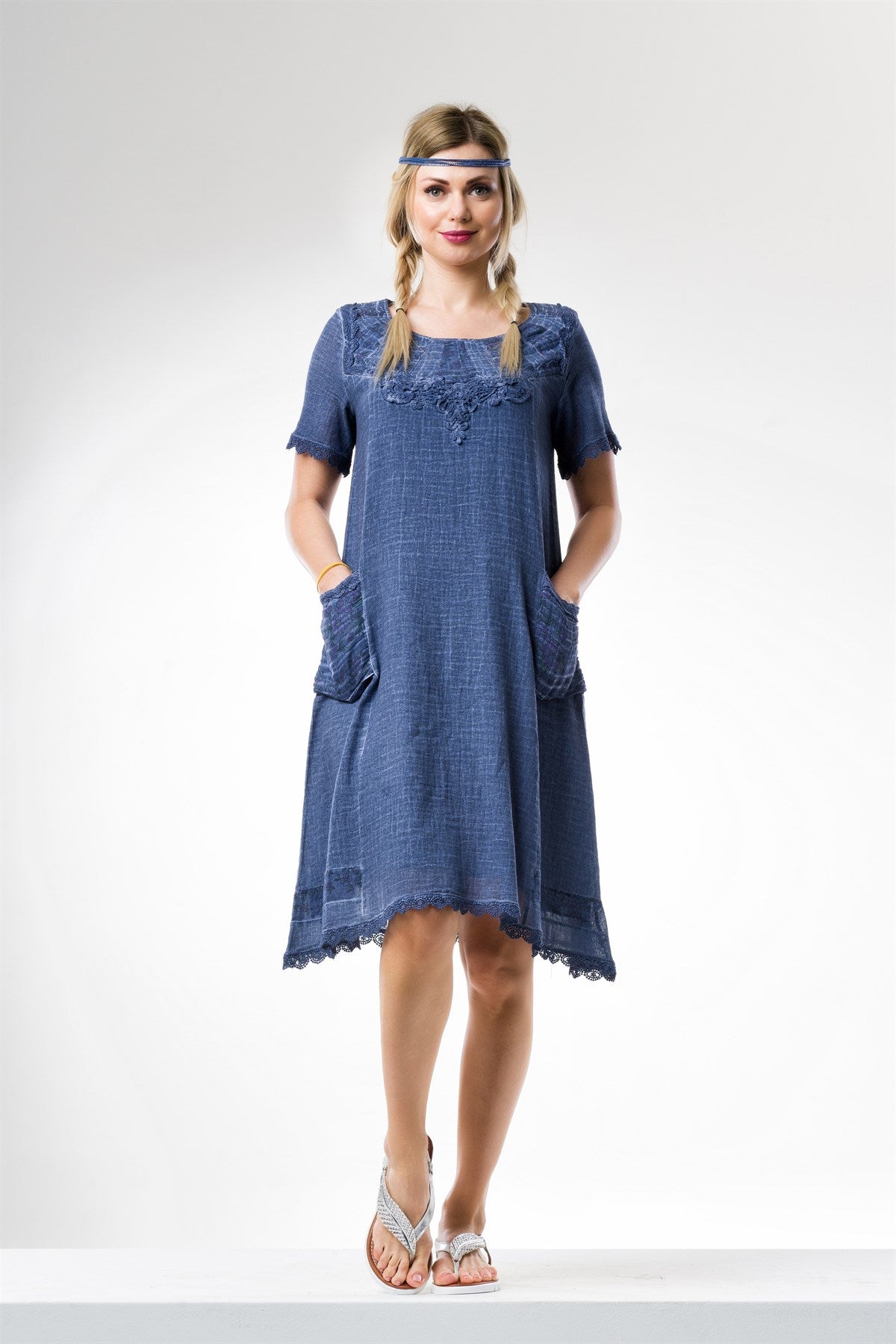 Cotton Gauze Dress (Sinem) - Women's Dresses - 68.00 Cotton Gauze Dress (Sinem) - Women's Dresses - 68.00