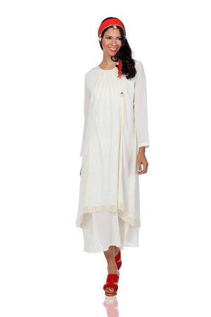 Cotton Gauze Dress (Nervurlu)