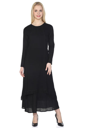 Cotton Gauze Dress (Nervurlu)