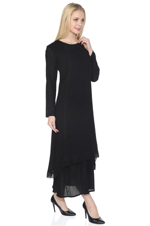 Cotton Gauze Dress (Nervurlu)
