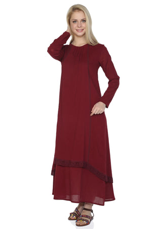 Cotton Gauze Dress (Nervurlu)