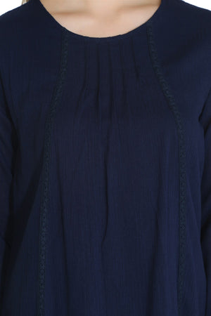Cotton Gauze Dress (Nervurlu)