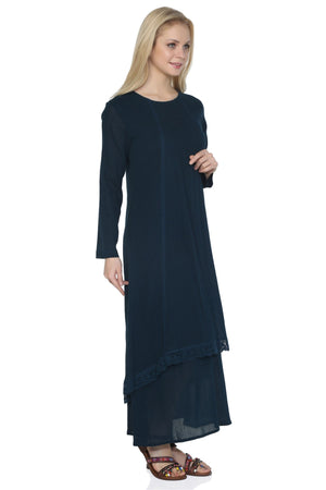 Cotton Gauze Dress (Nervurlu)
