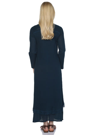 Cotton Gauze Dress (Nervurlu)
