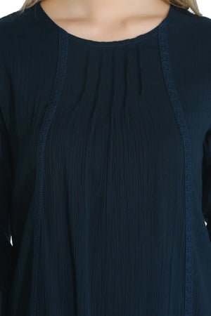 Cotton Gauze Dress (Nervurlu)