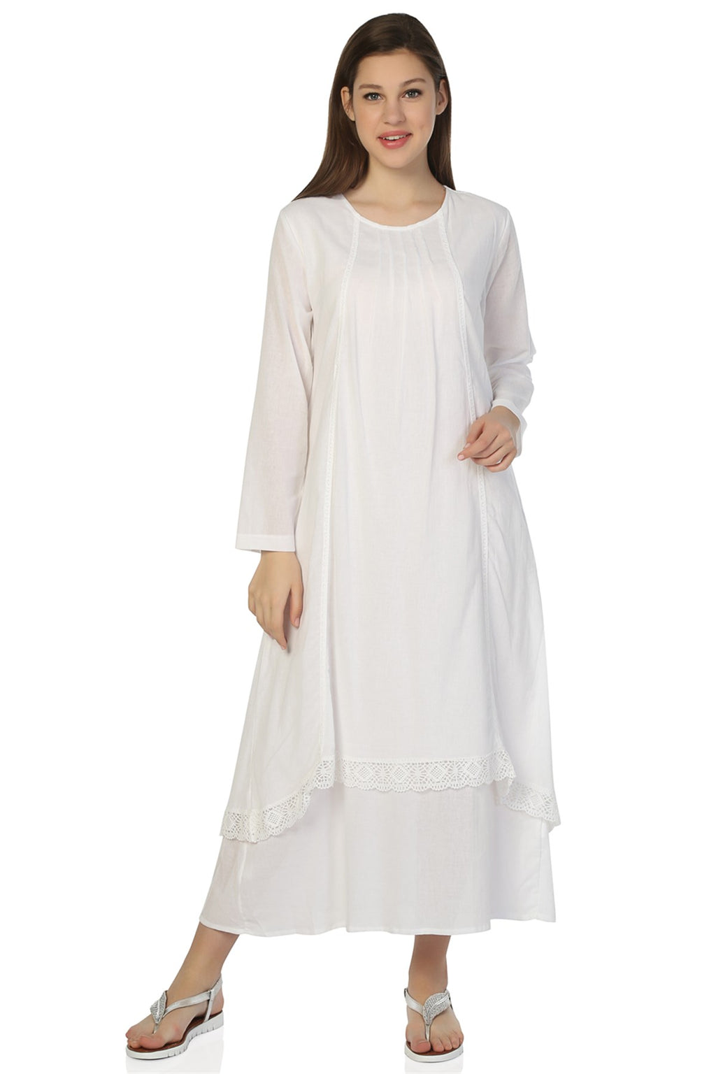 Cotton Gauze Dress (Nervurlu)