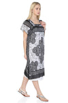 Cotton Gauze Dress - Soil Pattern (Irmak)