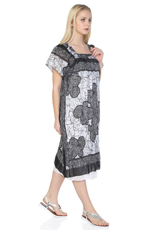 Cotton Gauze Dress - Soil Pattern (Irmak)