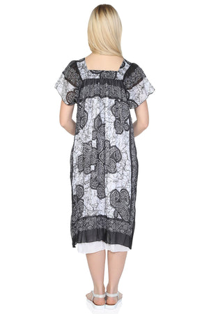 Cotton Gauze Dress - Soil Pattern (Irmak)