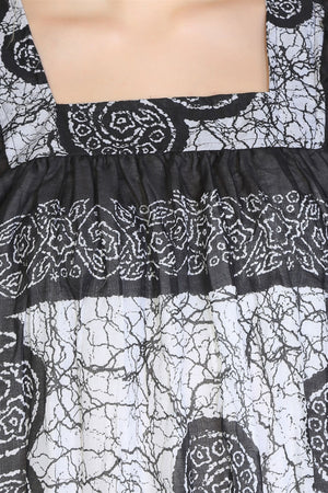Cotton Gauze Dress - Soil Pattern (Irmak)