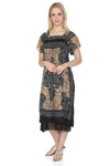 Cotton Gauze Dress - Soil Pattern (Irmak)