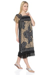 Cotton Gauze Dress - Soil Pattern (Irmak)