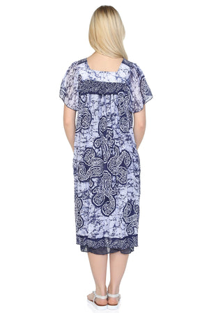 Cotton Gauze Dress - Soil Pattern (Irmak)
