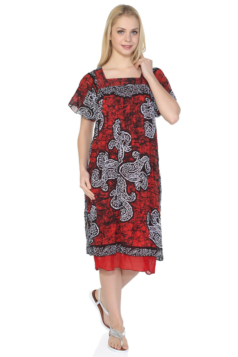Cotton Gauze Dress - Soil Pattern (Irmak)