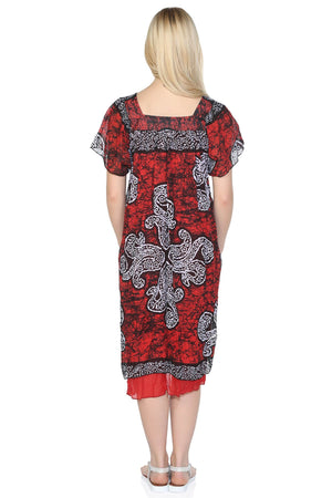 Cotton Gauze Dress - Soil Pattern (Irmak)